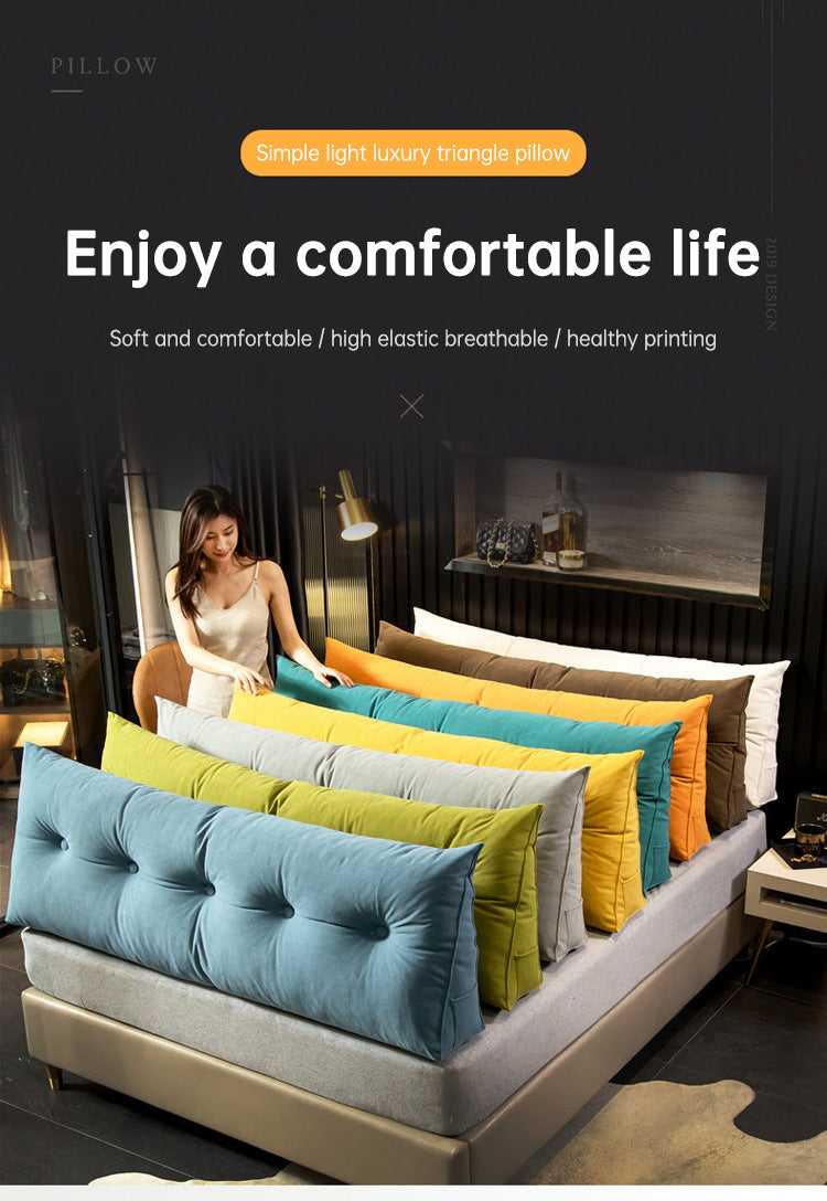Home Headboard Pillow Triangle Cushion Sofa Waist Cushion Tatami Triangle Pillow Waist Pillow Cushions Sleeping Pillow for Bed