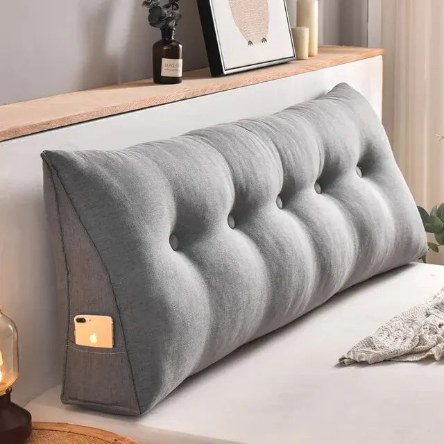 Home Headboard Pillow Triangle Cushion Sofa Waist Cushion Tatami Triangle Pillow Waist Pillow Cushions Sleeping Pillow for Bed