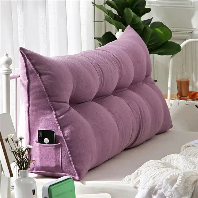 Home Headboard Pillow Triangle Cushion Sofa Waist Cushion Tatami Triangle Pillow Waist Pillow Cushions Sleeping Pillow for Bed