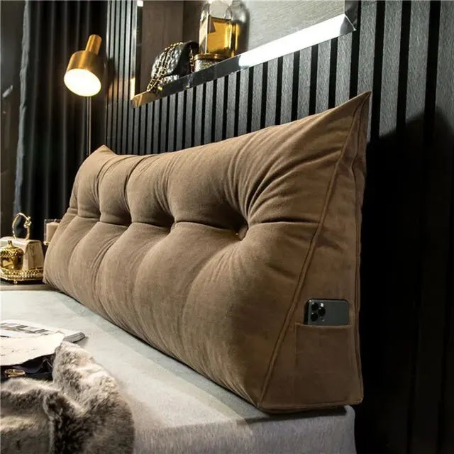 Home Headboard Pillow Triangle Cushion Sofa Waist Cushion Tatami Triangle Pillow Waist Pillow Cushions Sleeping Pillow for Bed