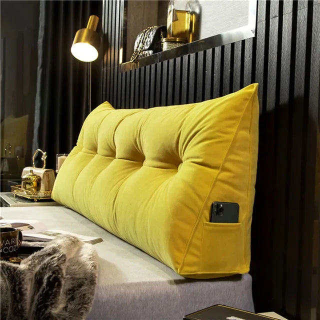 Home Headboard Pillow Triangle Cushion Sofa Waist Cushion Tatami Triangle Pillow Waist Pillow Cushions Sleeping Pillow for Bed