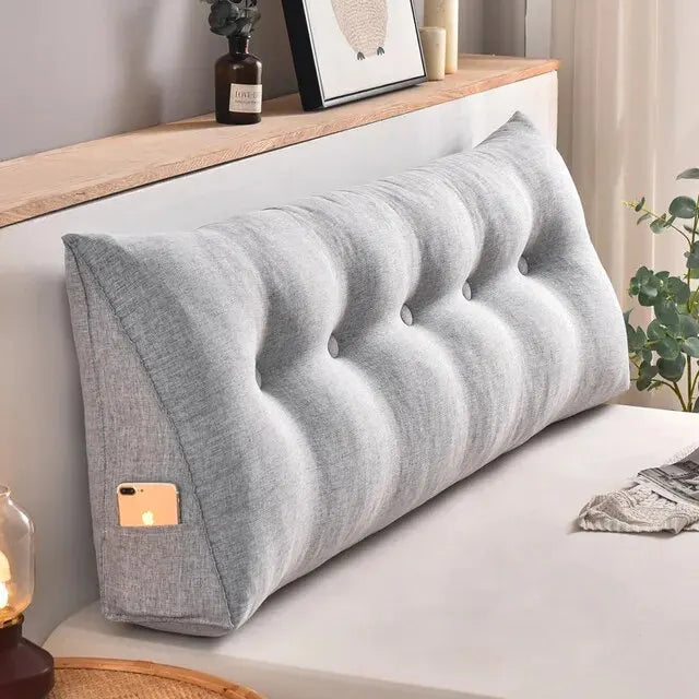 Home Headboard Pillow Triangle Cushion Sofa Waist Cushion Tatami Triangle Pillow Waist Pillow Cushions Sleeping Pillow for Bed
