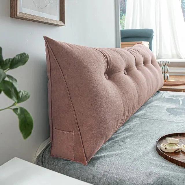 Home Headboard Pillow Triangle Cushion Sofa Waist Cushion Tatami Triangle Pillow Waist Pillow Cushions Sleeping Pillow for Bed