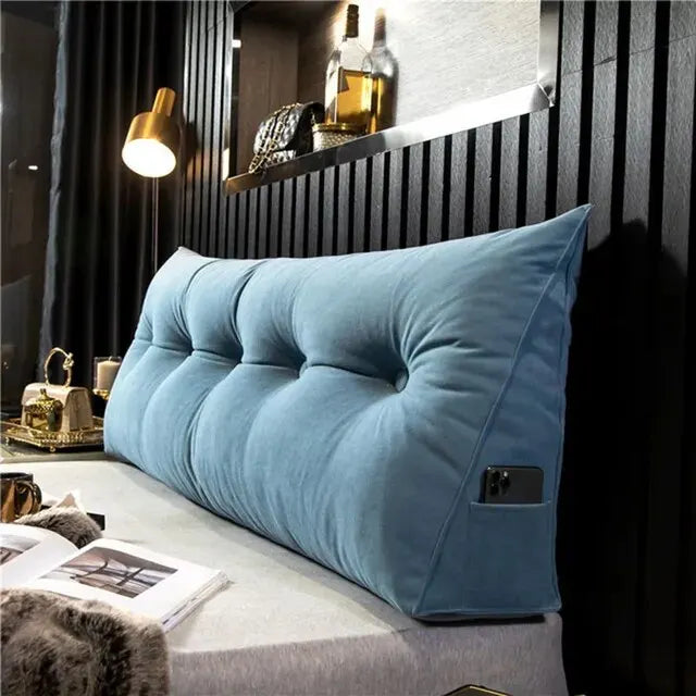 Home Headboard Pillow Triangle Cushion Sofa Waist Cushion Tatami Triangle Pillow Waist Pillow Cushions Sleeping Pillow for Bed
