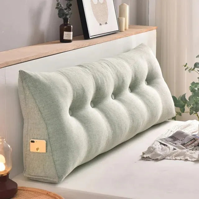 Home Headboard Pillow Triangle Cushion Sofa Waist Cushion Tatami Triangle Pillow Waist Pillow Cushions Sleeping Pillow for Bed