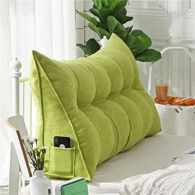 Home Headboard Pillow Triangle Cushion Sofa Waist Cushion Tatami Triangle Pillow Waist Pillow Cushions Sleeping Pillow for Bed
