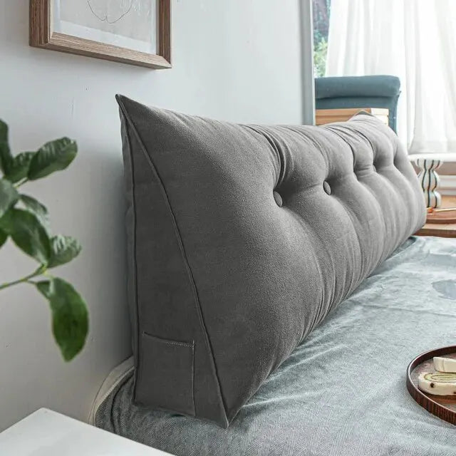 Home Headboard Pillow Triangle Cushion Sofa Waist Cushion Tatami Triangle Pillow Waist Pillow Cushions Sleeping Pillow for Bed