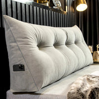 Home Headboard Pillow Triangle Cushion Sofa Waist Cushion Tatami Triangle Pillow Waist Pillow Cushions Sleeping Pillow for Bed