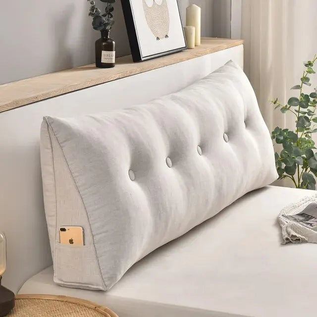 Home Headboard Pillow Triangle Cushion Sofa Waist Cushion Tatami Triangle Pillow Waist Pillow Cushions Sleeping Pillow for Bed