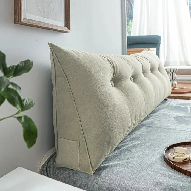 Home Headboard Pillow Triangle Cushion Sofa Waist Cushion Tatami Triangle Pillow Waist Pillow Cushions Sleeping Pillow for Bed