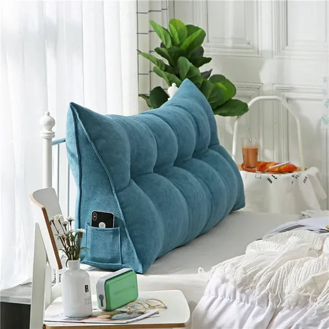Home Headboard Pillow Triangle Cushion Sofa Waist Cushion Tatami Triangle Pillow Waist Pillow Cushions Sleeping Pillow for Bed
