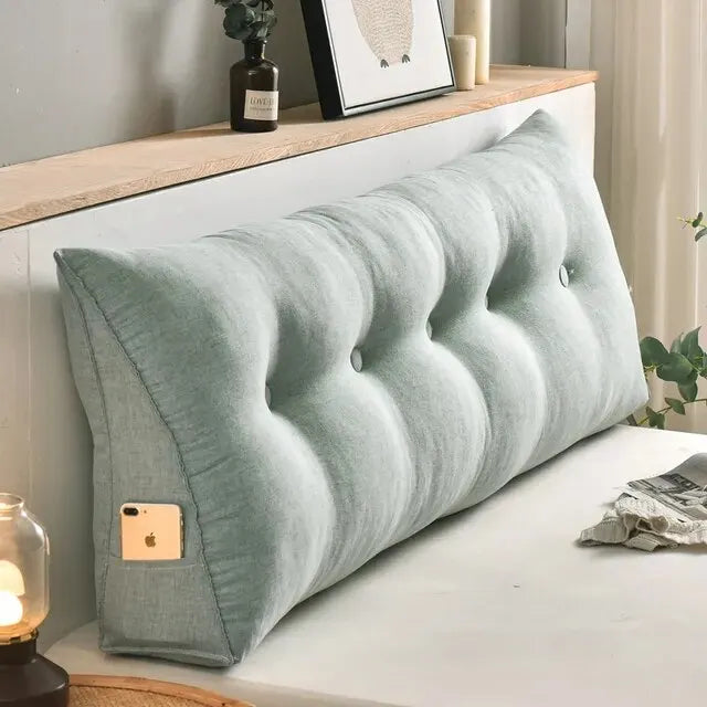 Home Headboard Pillow Triangle Cushion Sofa Waist Cushion Tatami Triangle Pillow Waist Pillow Cushions Sleeping Pillow for Bed