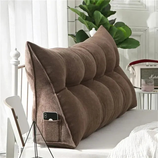 Home Headboard Pillow Triangle Cushion Sofa Waist Cushion Tatami Triangle Pillow Waist Pillow Cushions Sleeping Pillow for Bed