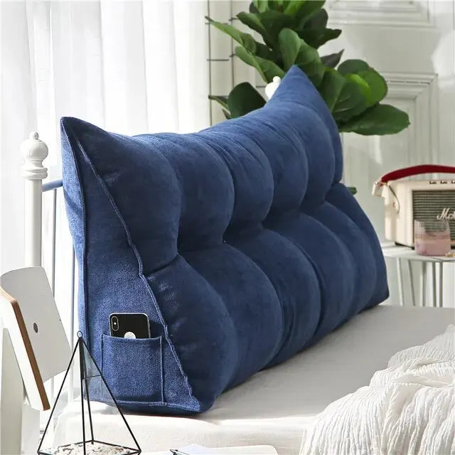 Home Headboard Pillow Triangle Cushion Sofa Waist Cushion Tatami Triangle Pillow Waist Pillow Cushions Sleeping Pillow for Bed