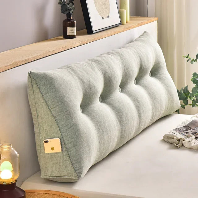 Home Headboard Pillow Triangle Cushion Sofa Waist Cushion Tatami Triangle Pillow Waist Pillow Cushions Sleeping Pillow for Bed