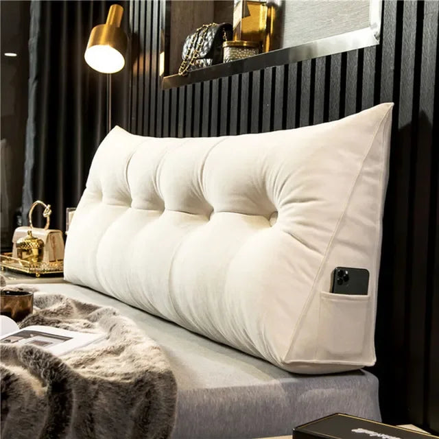 Home Headboard Pillow Triangle Cushion Sofa Waist Cushion Tatami Triangle Pillow Waist Pillow Cushions Sleeping Pillow for Bed
