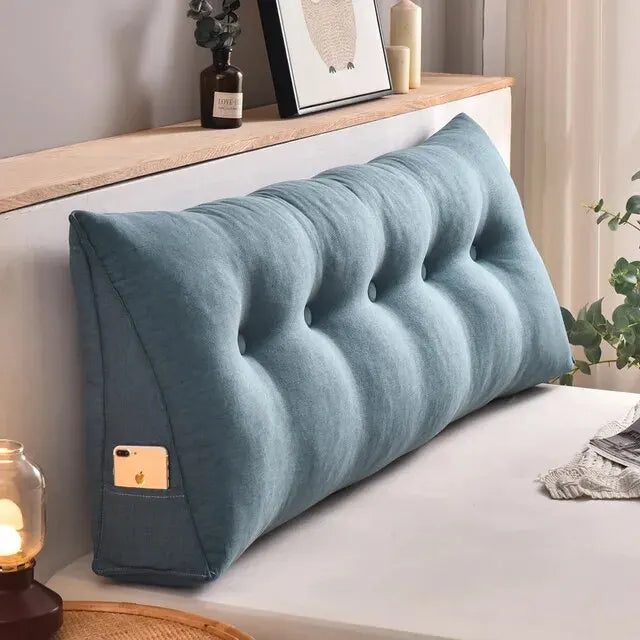 Home Headboard Pillow Triangle Cushion Sofa Waist Cushion Tatami Triangle Pillow Waist Pillow Cushions Sleeping Pillow for Bed