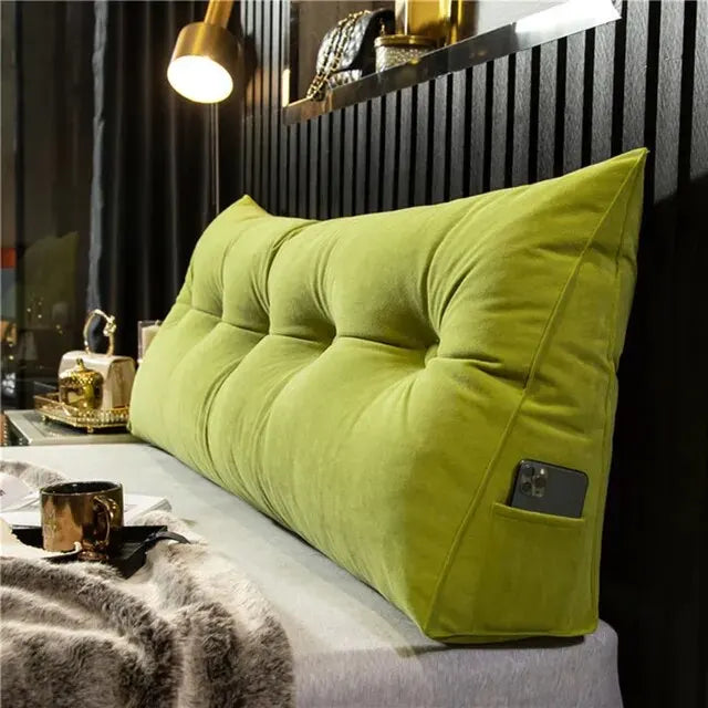 Home Headboard Pillow Triangle Cushion Sofa Waist Cushion Tatami Triangle Pillow Waist Pillow Cushions Sleeping Pillow for Bed