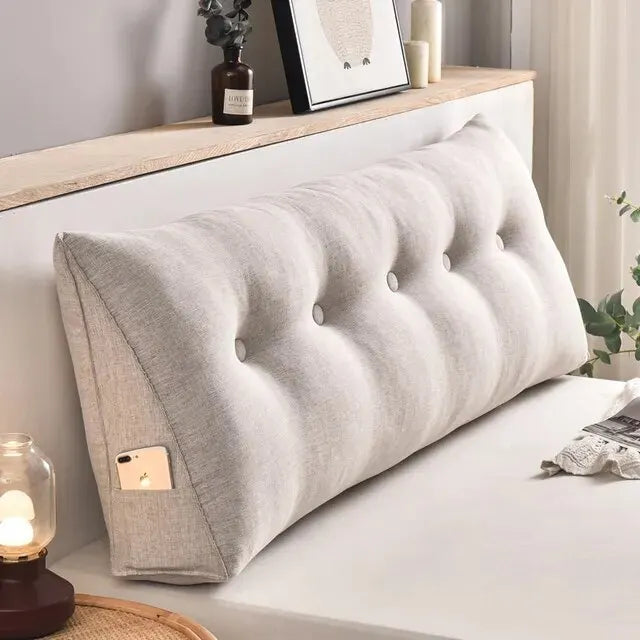 Home Headboard Pillow Triangle Cushion Sofa Waist Cushion Tatami Triangle Pillow Waist Pillow Cushions Sleeping Pillow for Bed