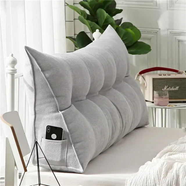 Home Headboard Pillow Triangle Cushion Sofa Waist Cushion Tatami Triangle Pillow Waist Pillow Cushions Sleeping Pillow for Bed