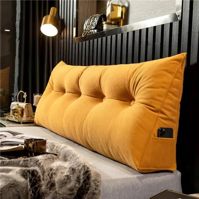 Home Headboard Pillow Triangle Cushion Sofa Waist Cushion Tatami Triangle Pillow Waist Pillow Cushions Sleeping Pillow for Bed
