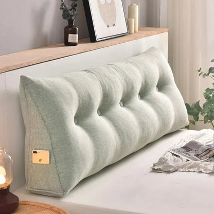 Home Headboard Pillow Triangle Cushion Sofa Waist Cushion Tatami Triangle Pillow Waist Pillow Cushions Sleeping Pillow for Bed