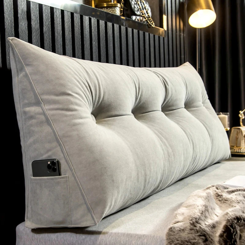 Home Headboard Pillow Triangle Cushion Sofa Waist Cushion Tatami Triangle Pillow Waist Pillow Cushions Sleeping Pillow for Bed