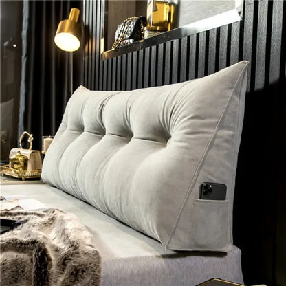 Home Headboard Pillow Triangle Cushion Sofa Waist Cushion Tatami Triangle Pillow Waist Pillow Cushions Sleeping Pillow for Bed